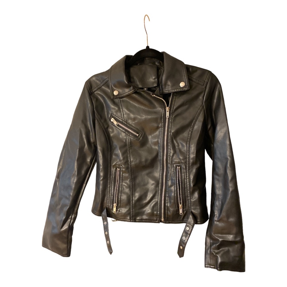 Shein faux leather jacket